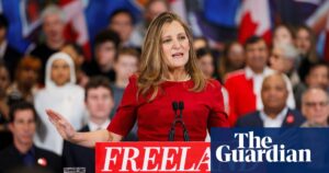 Chrystia Freeland warns of Trump’s ‘existential risk’ to Canada in campaign launch