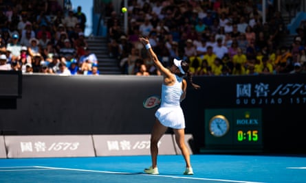 Emma Raducanu overcomes serving woes to battle through at Australian Open