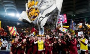 European football: lifelong Roma fan Pellegrini takes down Lazio in derby