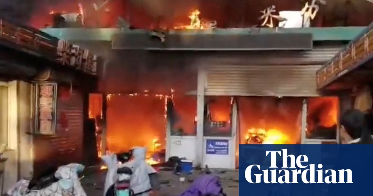 Fire at food market in northern China kills eight people and injures 15