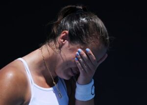 Jodie Burrage’s luck finally turns to put nightmare run behind her at Australian Open