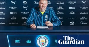 Pep Guardiola urges Haaland to deliver after signing Manchester City deal