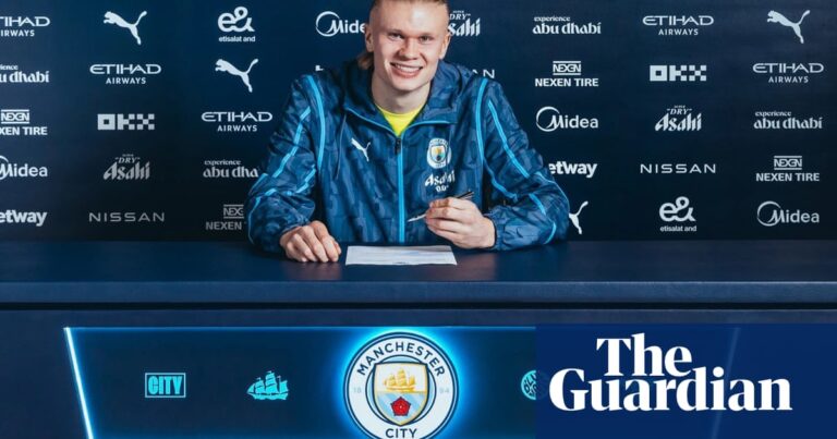 Pep Guardiola urges Haaland to deliver after signing Manchester City deal