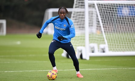 Trevoh Chalobah of Chelsea in training