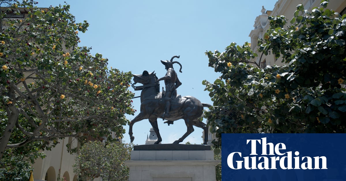 Statue of Peru’s Spanish conqueror Pizarro restored to central Lima amid controversy