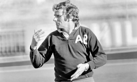 Tony Book during his time as manager of Manchester City. He missed out on winning the league title by a point in 1976-77.