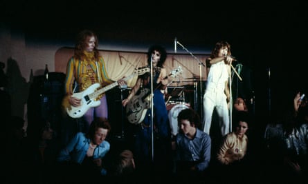 The New York Dolls perform Biba, London, in 1973.