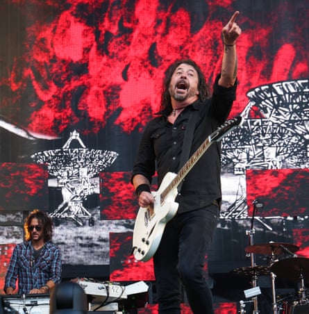 Dave Grohl of the Foo Fighters on stage at the London Stadium in 2024