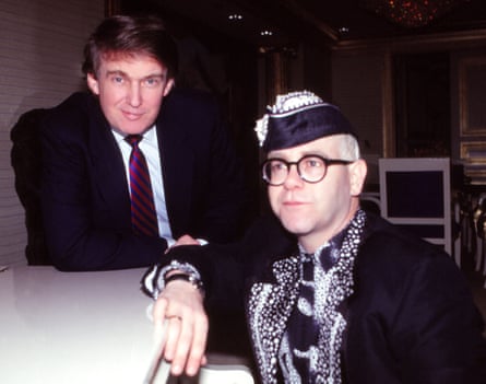 Donald Trump with John in Atlantic City, New Jersey, in 1990.