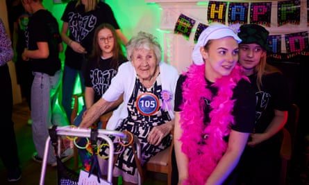 ‘I’m still dancing’: Derbyshire woman has 105th birthday rave at care home