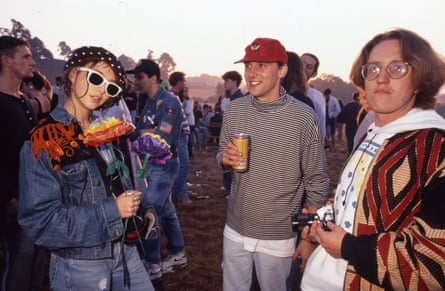 Marina Banks, Andy Leach and Jonna Richardson at boy’s Own rave.