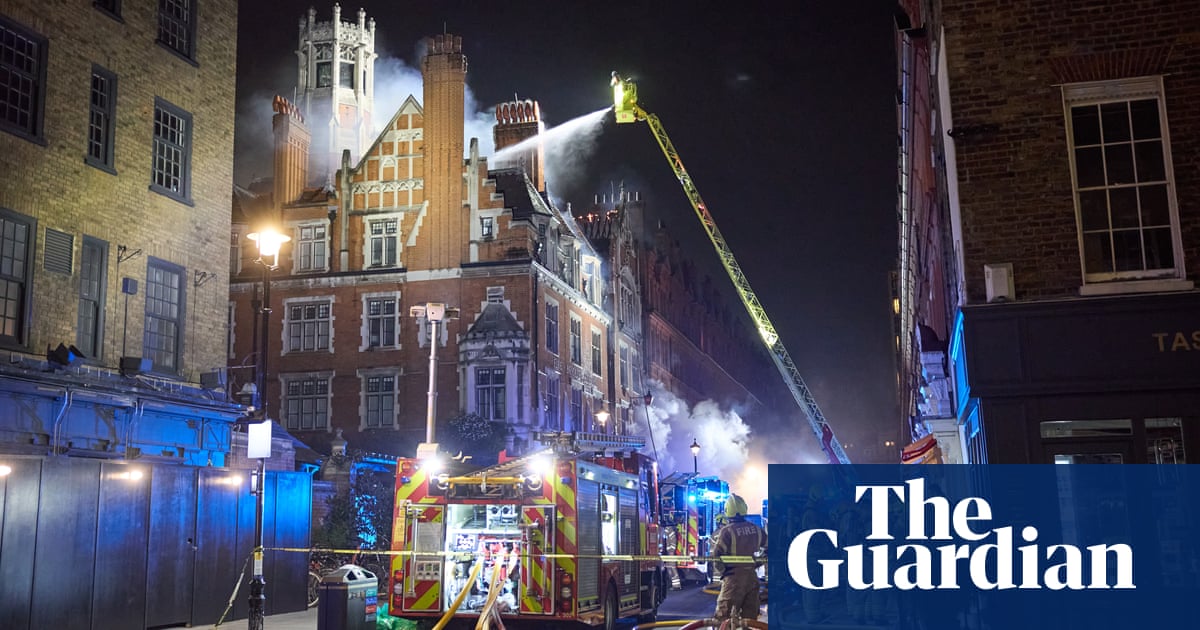 Luxury London hotel Chiltern Firehouse evacuated after fire breaks out