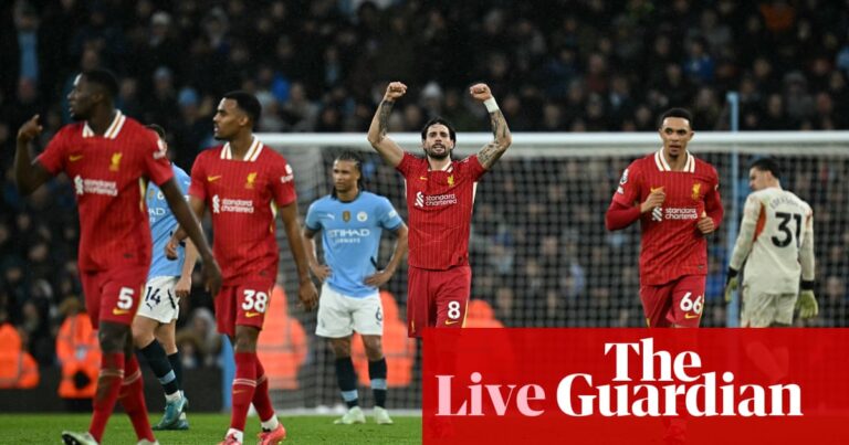 Manchester City v Liverpool: Premier League – live