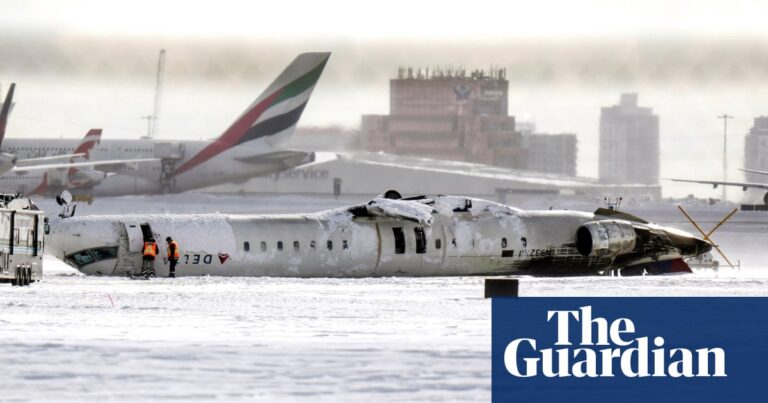 New footage shows Delta plane flipping over in fiery crash landing in Toronto