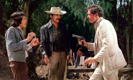 Warren Oates (right) in Bring Me the Head of Alfredo Garcia.