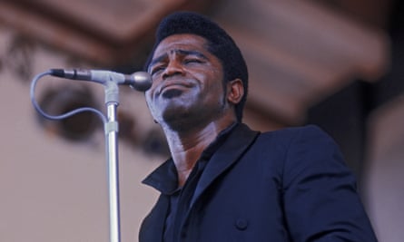 James Brown performing at the Newport Jazz Festival, Rhode Island, circa 1968.