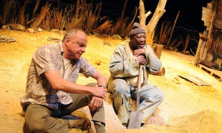 Sean Taylor and Owen Sejake in The Train Driver at Hampstead theatre in 2010.