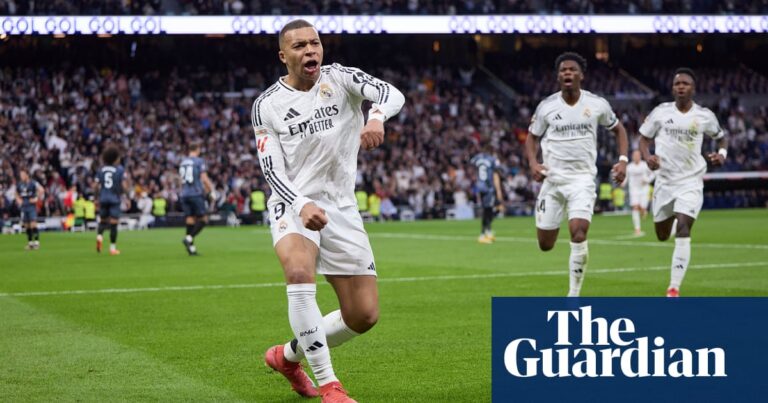 European football: Mbappé on target as Real Madrid join Barça at top of La Liga