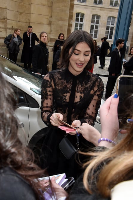 At Paris fashion week last year.