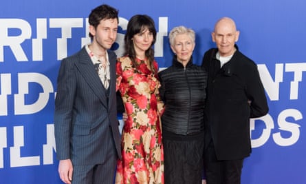 The film’s co-directors, Jacob Perlmutter and Manon Ouimet, with Maggie and Joel at the 2024 British independent film awards.