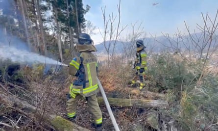 Japan battles largest wildfire in decades