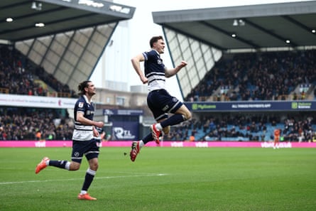 Jake Cooper celebrates a goal against West Brom on 15 February 2025