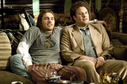 Actors James Franco (on left) and Seth Rogen in the film Pineapple Express