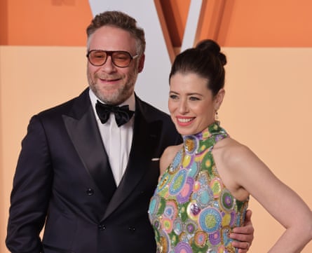 Seth Rogen and his wife Lauren Miller, Vanity Fair Oscar Party, Arrivals, Los Angeles, California, USA - 02 Mar 2025