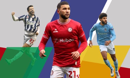 West Brom’s Mikey Johnston, Nahki Wells of Bristol City and Coventry’s Ellis Simms.