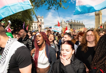 Part of the large crowd at the rally