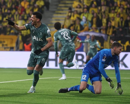 Dominic Solanke silences Bodø and books Tottenham’s ticket to Bilbao