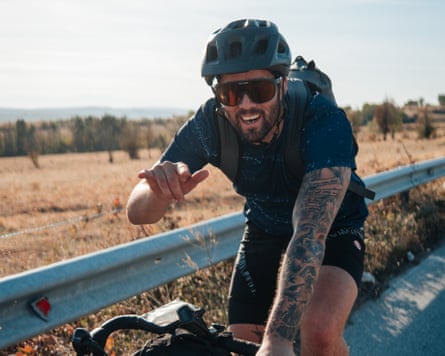 Mitch Hutchcraft on his bike