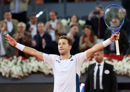 Jack Draper falls at final hurdle as Casper Ruud wins Madrid Open